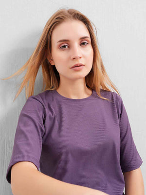 Co-ord Set - Purple Premium Relaxed Fit Travel Co-ord Set