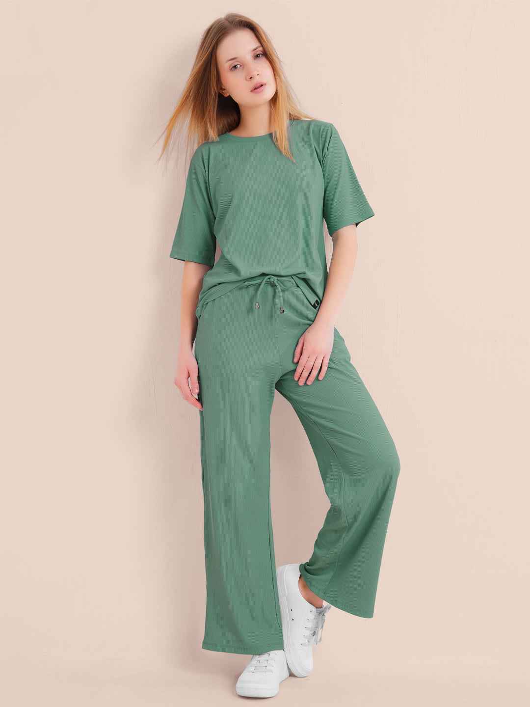 Co-ord Set - Green Premium Relaxed Fit Lounge Set