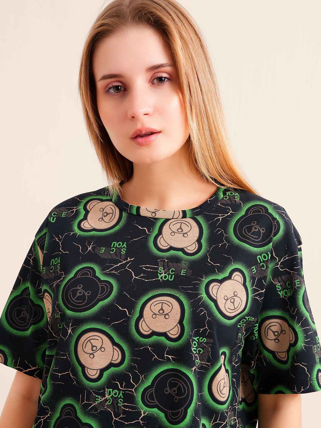 Shorts Set - Black Funky Monkey Print Tshirt & Shorts