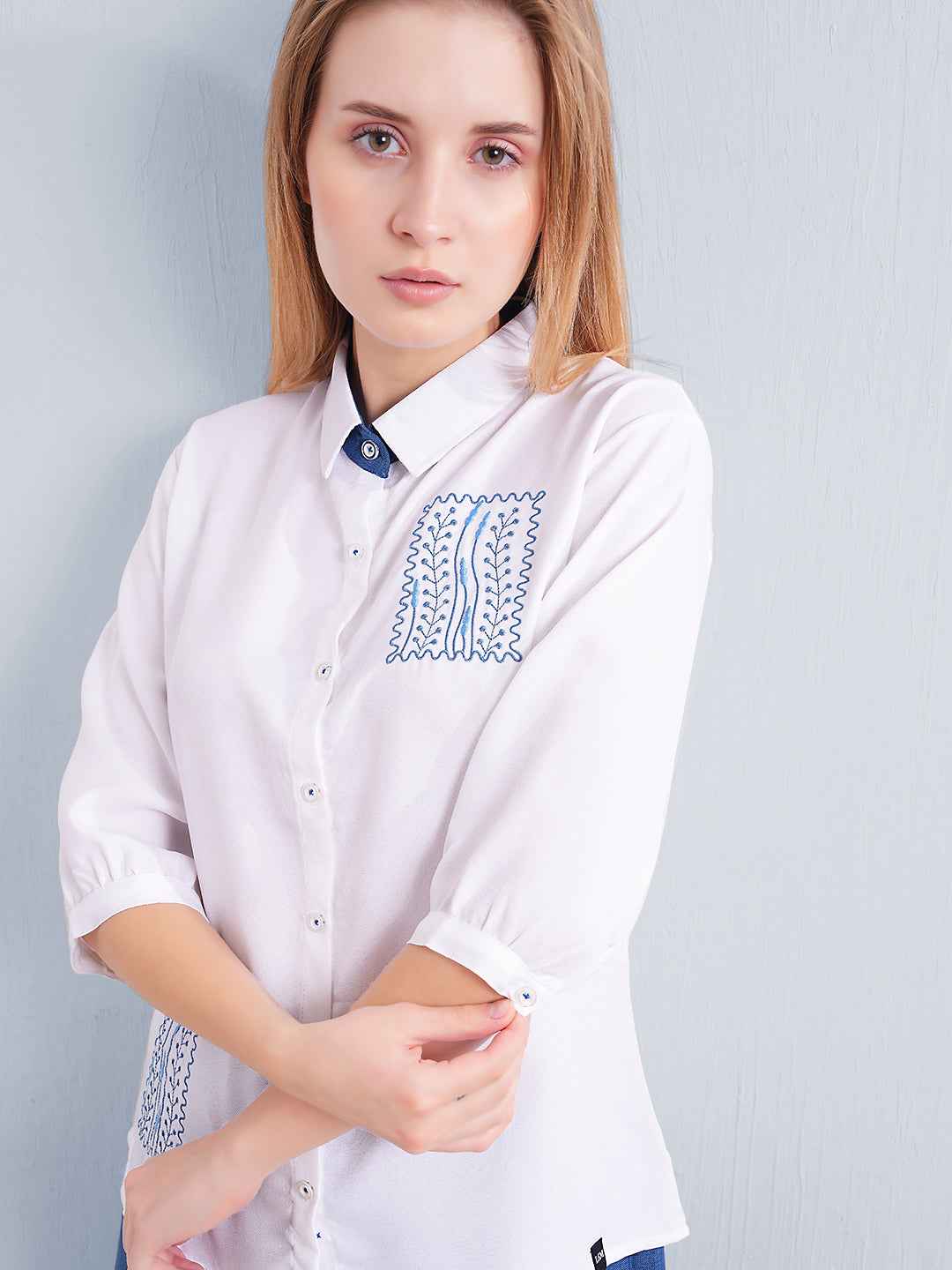 Co-ord Set - White Linen Shirt with Pants
