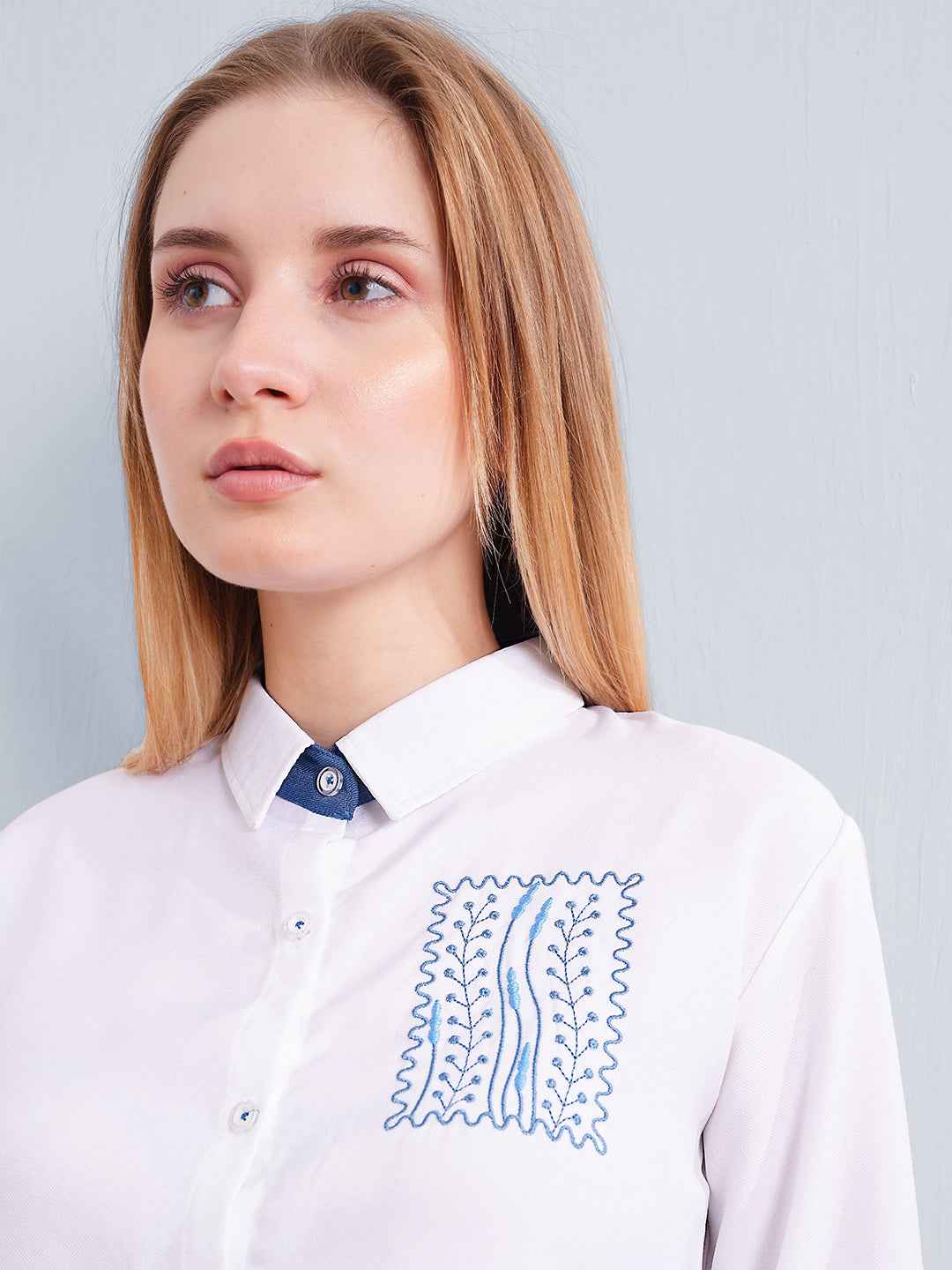 Co-ord Set - White Linen Shirt with Pants