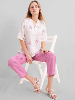 L&M Pink Co ord Set for Women