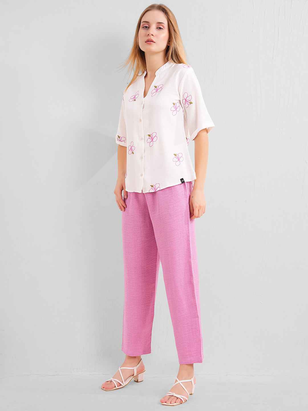 L&M Pink Co ord Set for Women