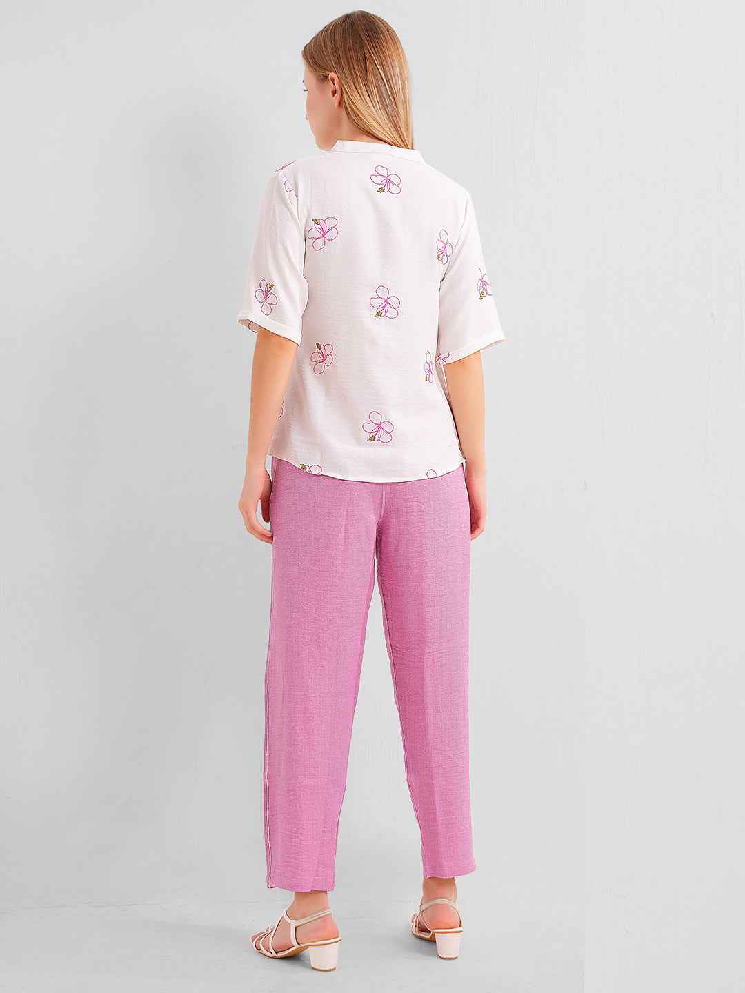 L&M Pink Co ord Set for Women
