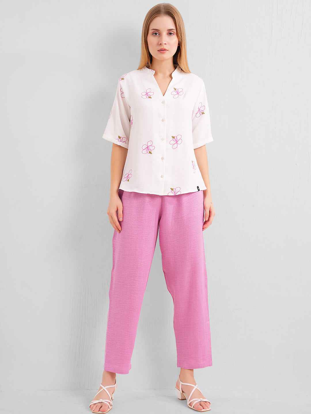 L&M Pink Co ord Set for Women