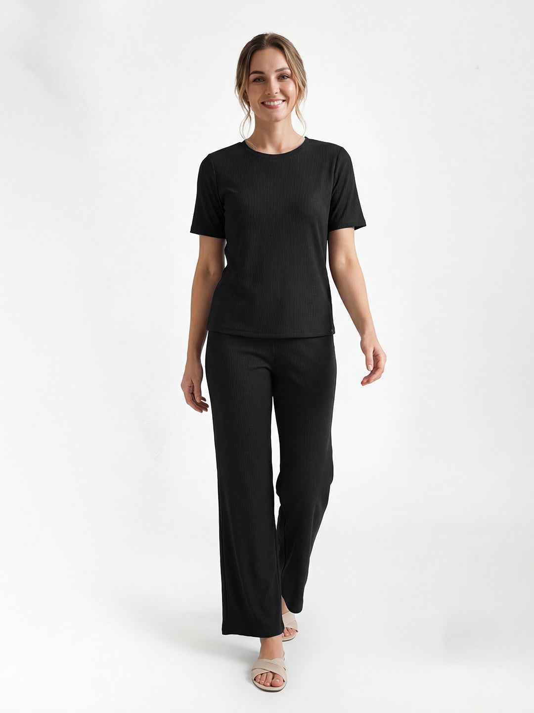 Co-ord Set - Black Premium Relaxed Fit Travel Co-ord Set