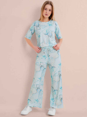 Co-ord Set - Mint Green Premium Marbleprint Travel set